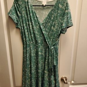 Kaileigh. Arnett Faux Wrap Knit Dress, Medium